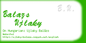 balazs ujlaky business card